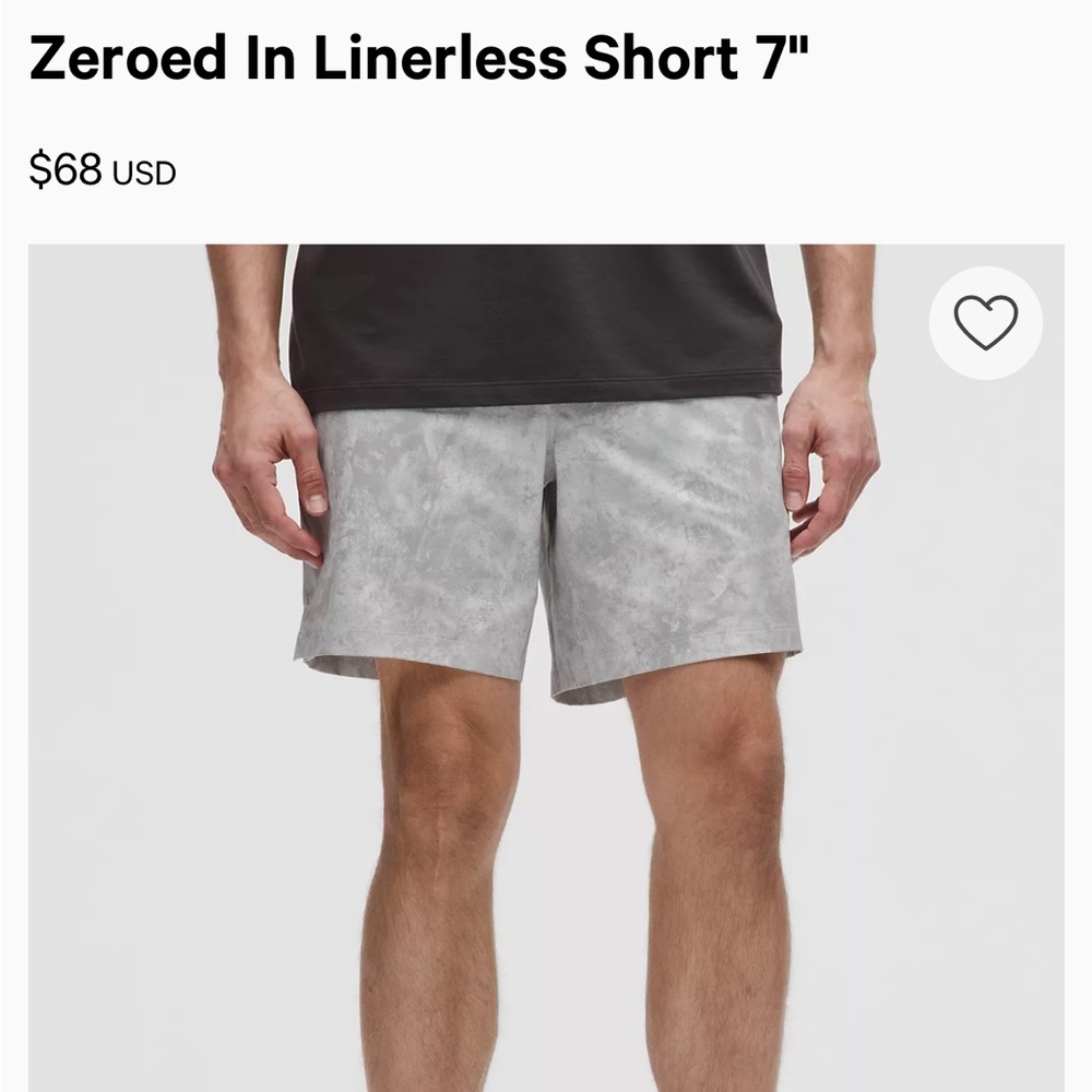 lululemon athletica Mens Linerless Athletic Shorts